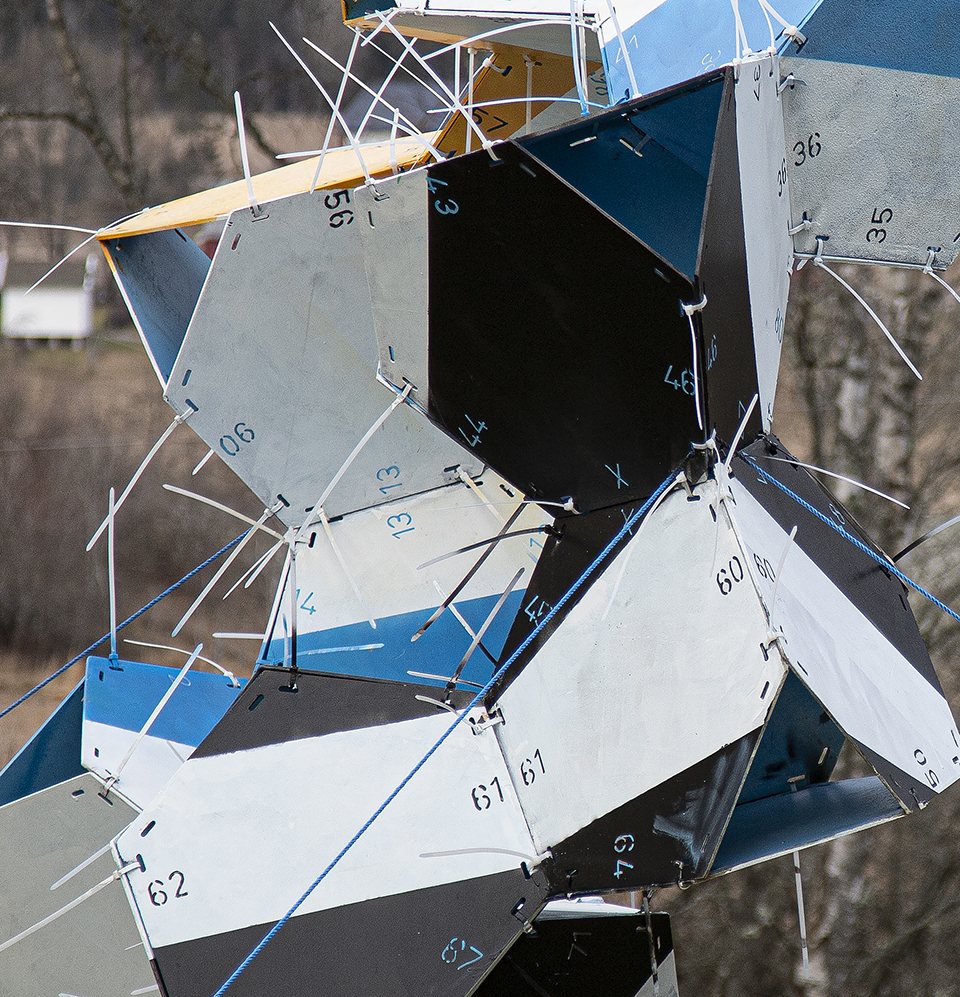 Detail of hexagonal panel structure, Formation Study